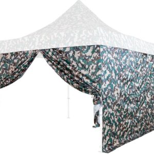 INSTENT PRO Boční stěna pro párty stan, 3 x 3 m, woodland