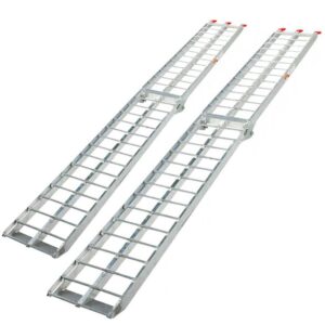 Sada nájezdových ramp, sklopná, 2 ks, hliník