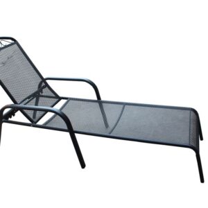 Zahradní kovové polohovací lehátko ZWMC-53