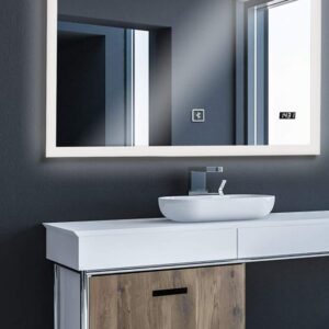 Aquamarin Koupelnové zrcadlo s LED osvětlením, 100 x 60 cm