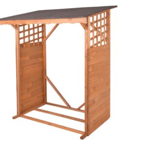 Kvalitní dřevník z ošetřeného borovicového dřeva, 130 cm