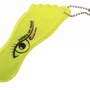 Reflexní přívěšek Foot, žlutá