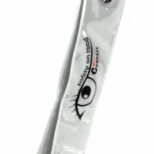 Reflexní přívěšek s karabinou, stříbrný