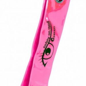 Reflexní přívěšek s karabinou, růžový