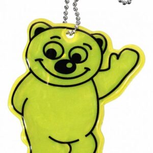 Reflexní přívěšek medvídek, žlutý