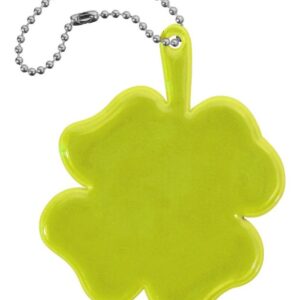 Reflexní přívěšek čtyřlístek, žlutý