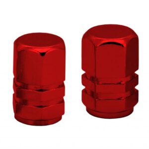 Compass Ozdobné kryty ventilků červené, 4ks