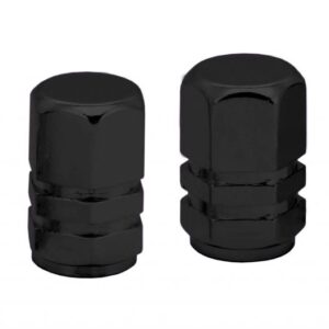 Compass Ozdobné kryty ventilků černé, 4ks