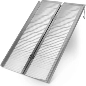 JAGO Nájezdová rampa, skládací, hliníková, 122 x 73 x 5 cm