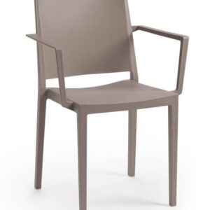 Židle MOSK ARMCHAIR,  82 x 57 x 56 cm, taupe