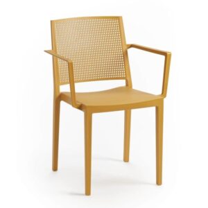 Křeslo GRID ARMCHAIR, 81 x 57 x 56 cm, hořčicově žlutá