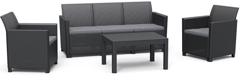 Sedací souprava CLAIRE, 5 míst, grafit