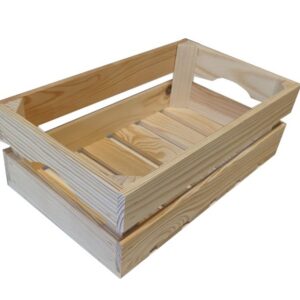 Dřevěná bedýnka na ovoce, 34 x 20 x 11 cm