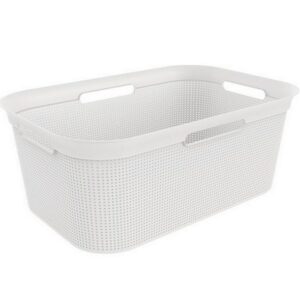 BRISEN Koš na čisté prádlo, 41 L, plast, bílý