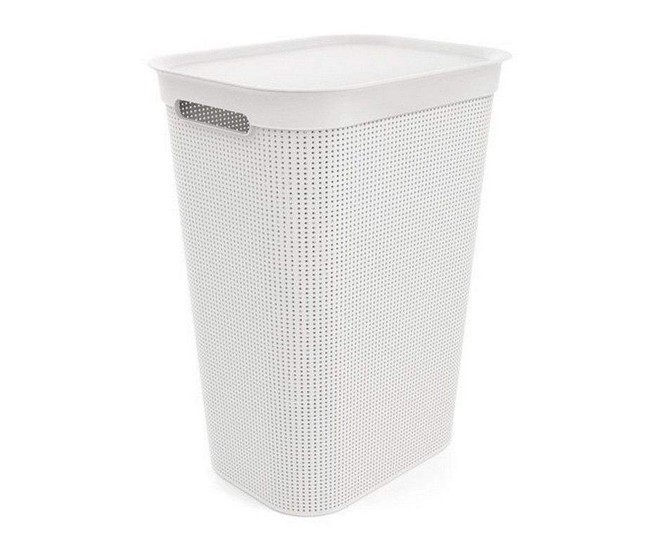 BRISEN Koš na prádlo, 50 L, plast, bílý