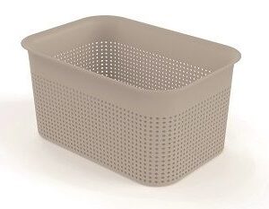 Úložný box BRISEN, 4,5 L, plast, cappuccino