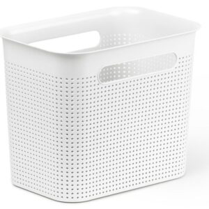 Úložný box BRISEN, 7 L, plast, bílý