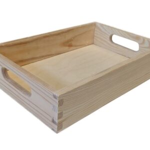 Dřevěný podnos malý, 30 x 6 x 20 cm