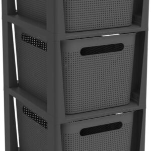 Brisen komoda, 3 x 16 l, antracit