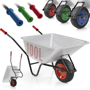 TIMBERTECH Zahradní kolečko 140 x 54 x 60 cm, červené, ocel