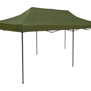 Párty stan nůžkový, 3 x 6 m, zelený, voděodolný