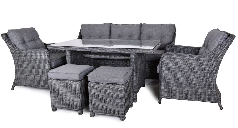 TRADGARD Zahradní set SAN DIEGO, umělý ratan, antracit