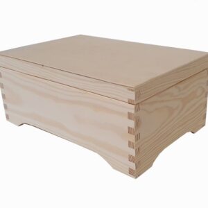 Dřevěný box, borovice, 30 x 20 x 13 cm