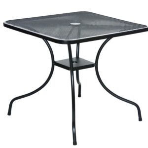 Zahradní kovový stůl ZWMT-80, čtverec, 80 x 80 cm