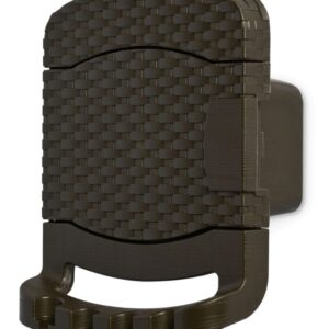 Plastový nástěnný držák na hadici, hnědá