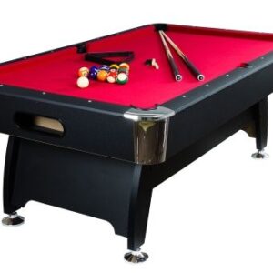 GamesPlanet® Kulečníkový stůl s vybavením 7ft, červená/černá