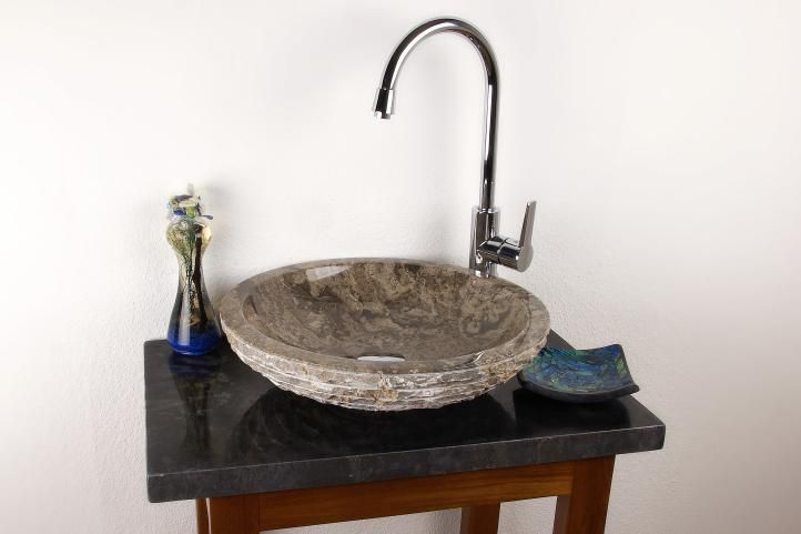 DIVERO umyvadlo z přírodního kamene Turin - Obrázek 2