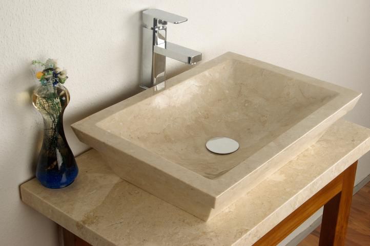 DIVERO umyvadlo z přírodního kamene Bergamo - Obrázek 2