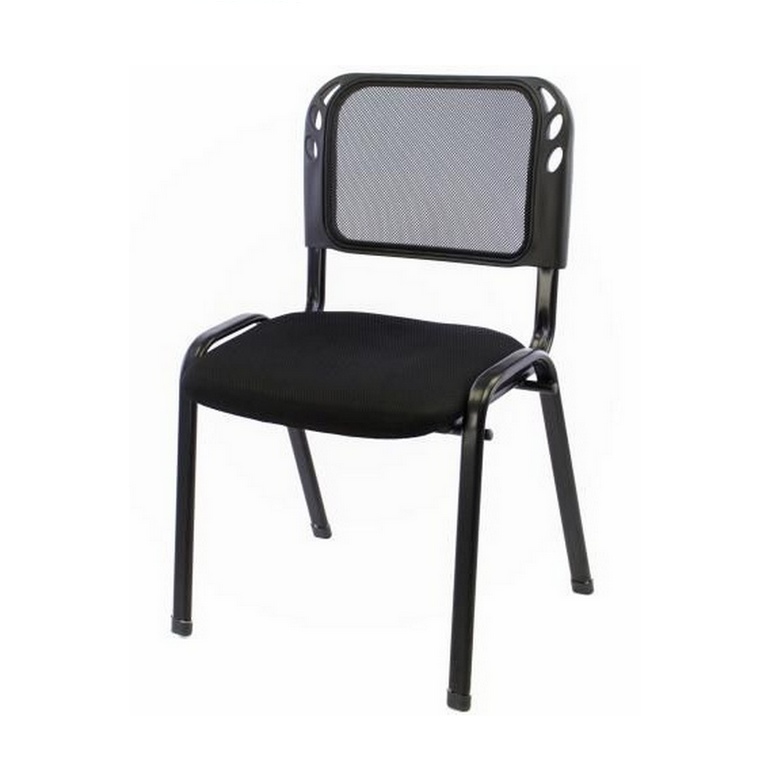 Stohovatelná kongresová židle, černá