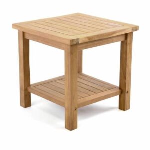 Odkládací týkový stolek DIVERO - 50 cm