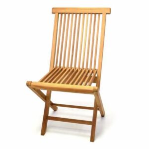 DIVERO Zahradní skládací židle 46 x 89 x 62 cm, týkové dřevo
