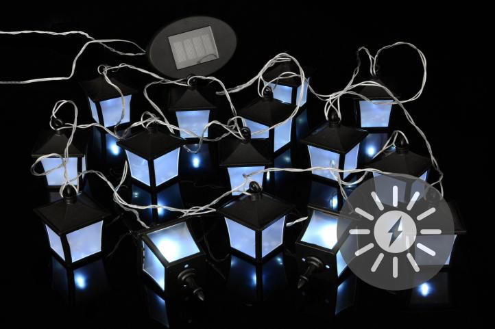 Venkovní solární LED osvětlení Garth - Lucerničky 24 LED diod - Obrázek 2