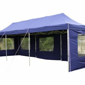 PROFI Zahradní skládací párty stan, 3 x 9 m, modrý