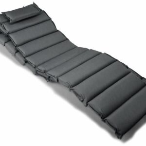 Sada 2 kusů polstrování na lehátko Garth - antracit