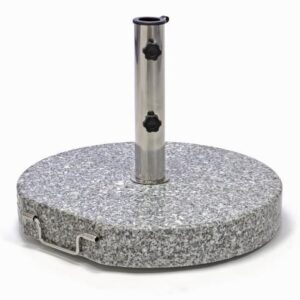 Stojan na slunečník (kruhový) - žula / nerezová ocel, 40 kg