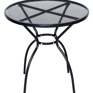 Zahradní celokovový kulatý stůl ZWMT-06, 72 cm, černý