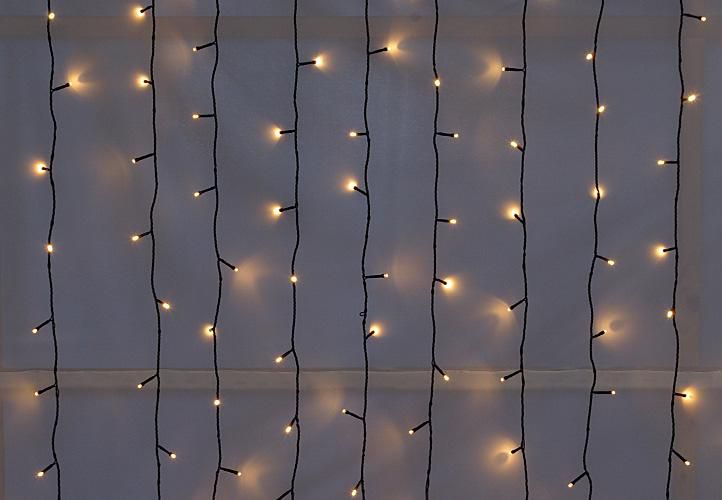 diLED světelný závěs 200 LED, teple bílý, bez trafa - Obrázek 2