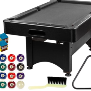GamesPlanet Kulečníkový stůl s vybavením 6ft, černá/antracit