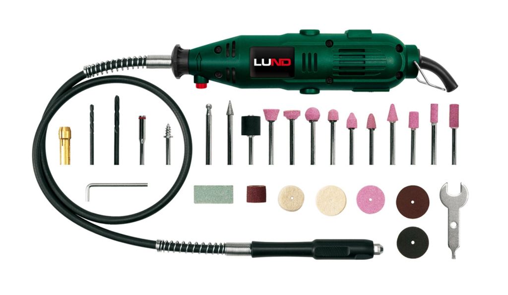 Bruska mini 230 x 60 x 50 mm, 135 W + příslušenství