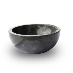 Kamenné umyvadlo Gemma 501 leštěný mramor Ø40 cm Black