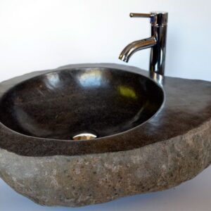 Umyvadlo z přírodního říčního kamene The Lavabo Slice Avocado