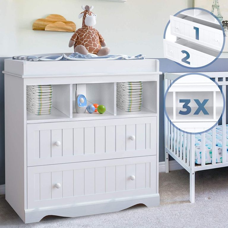 INFANTASTIC Přebalovací pult, 88 cm, bílá - Obrázek 2