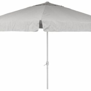 Slunečník Garth s klikou, bílý, 4 m
