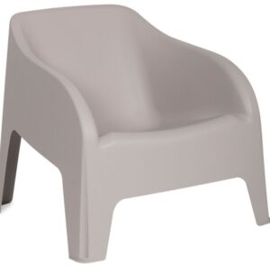 PETRA ARMCHAIR plastové křeslo, šedá