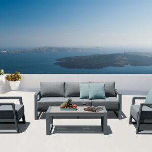 BOSTON hliníková souprava , šedá