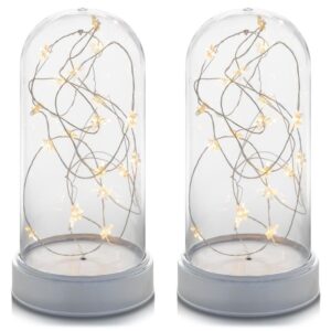 Sada vánočních svítících kopulí 20 LED, teple bílá, 2 ks